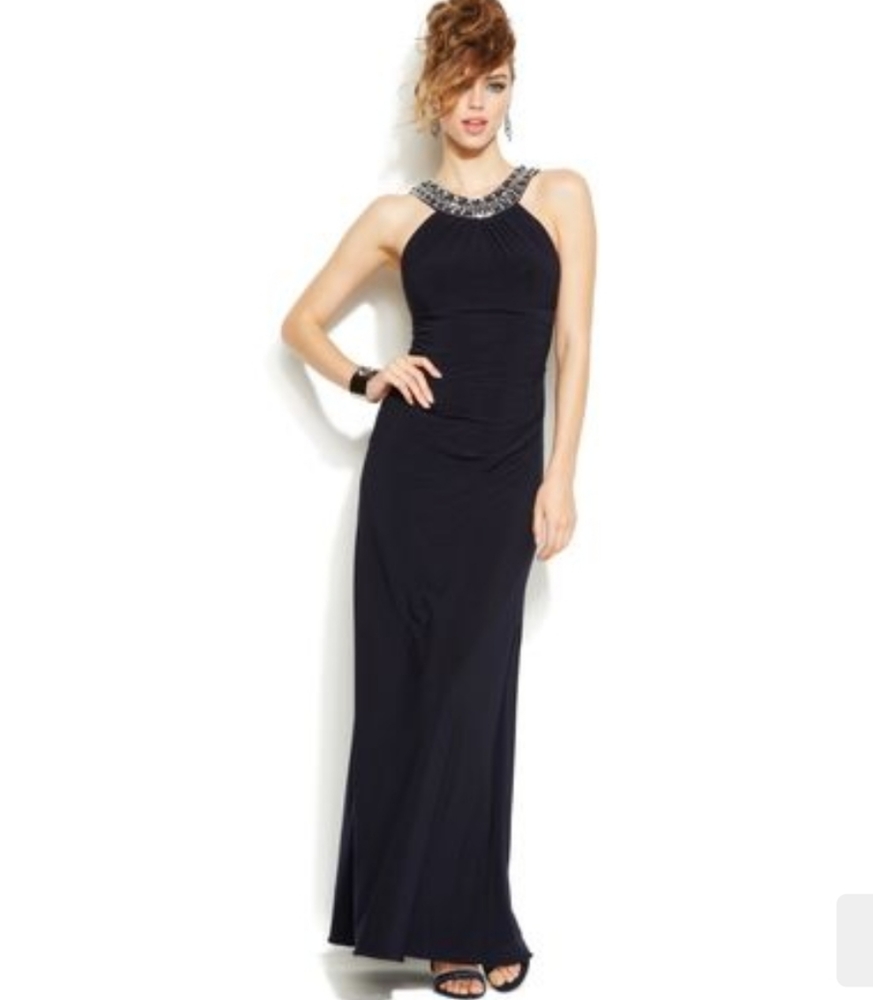Xscape Navy Formal Dress
